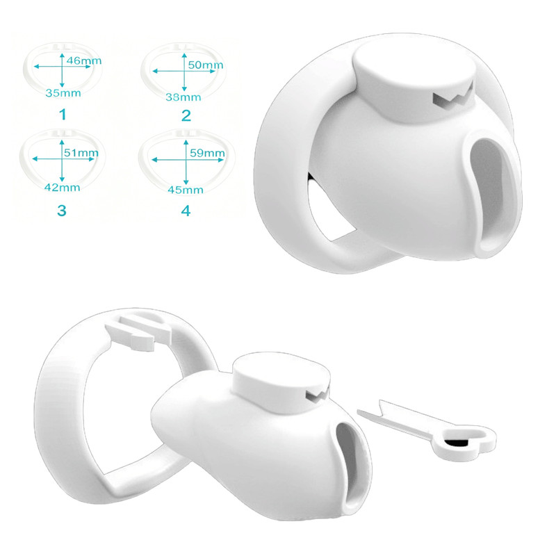 For Resin Chastity Cage Permanent Locking Male Lock Sissy Training Abstinence