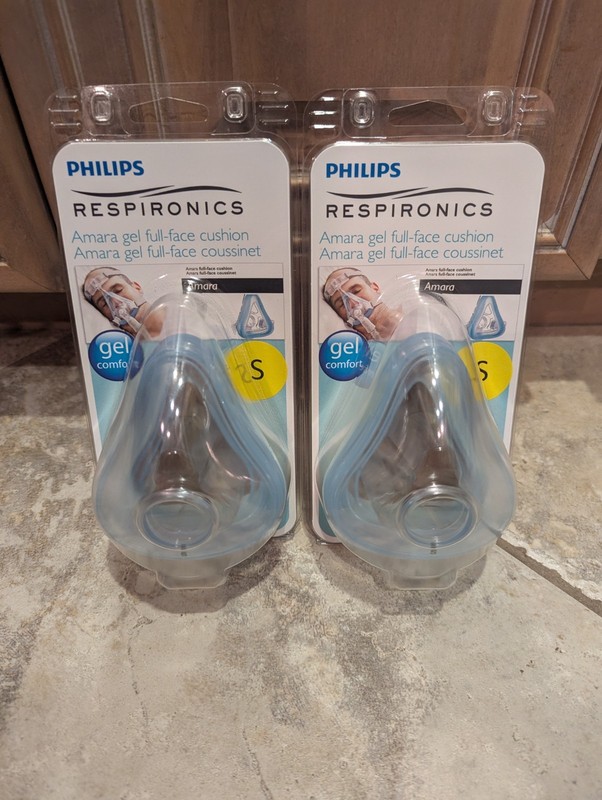 Lot of 2 Phillips Respironics Amara Gel Full Face Cushion Small Brand New