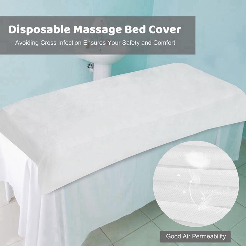 Disposable Bed Sheets 20Pcs 31" X 71" Massage Table Sheets Non Woven Fabric SP gallery