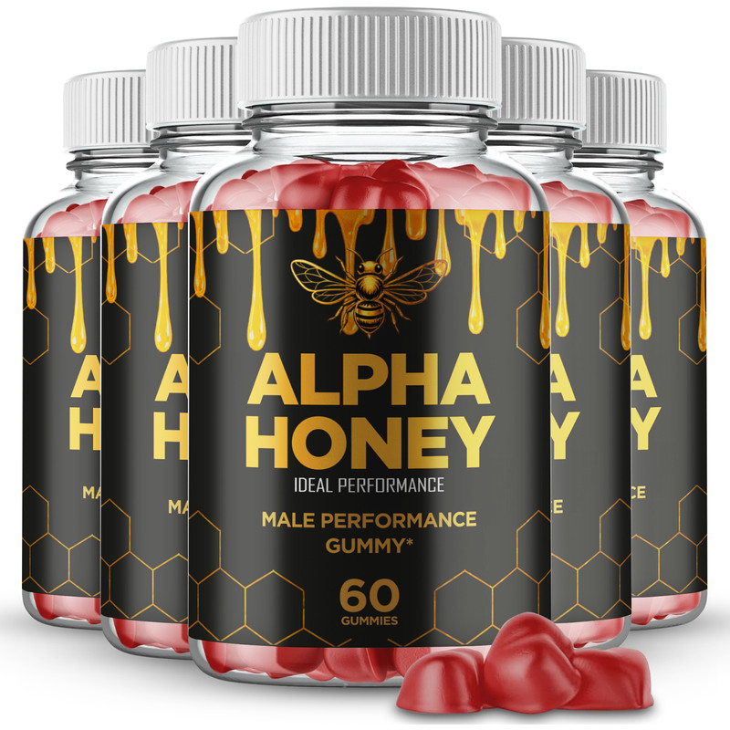 Alpha Honey Gummies, Official AlphaHoney Supplement Gummy (5 Pack)
