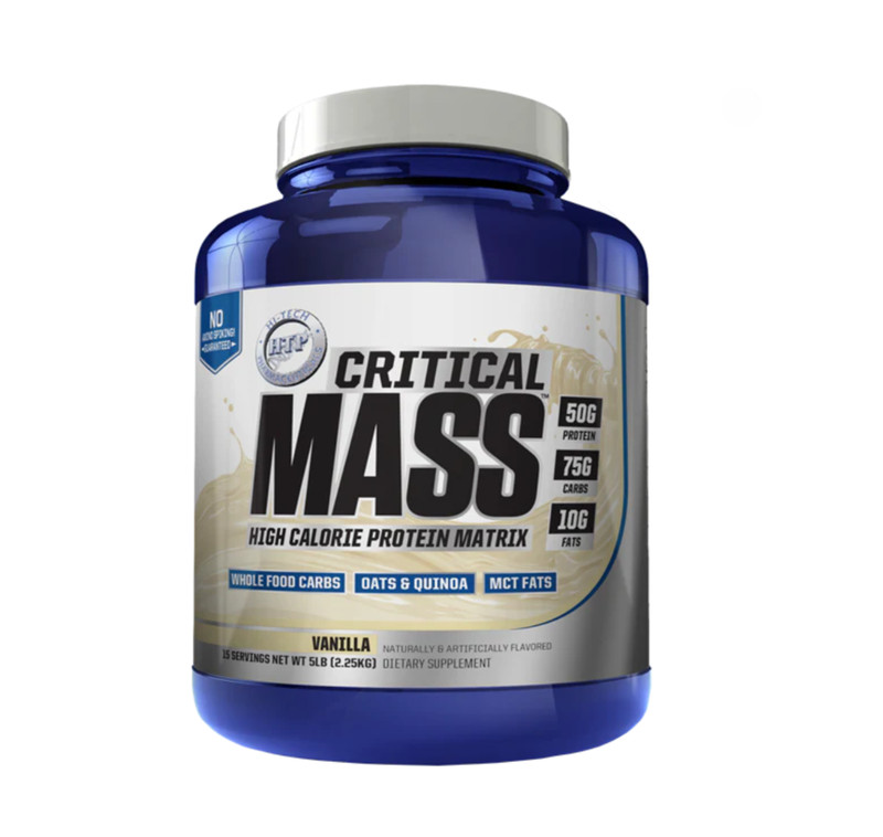 Hi Tech Pharmaceuticals Critical Mass Weight Gainer Vanilla 5 ibs
