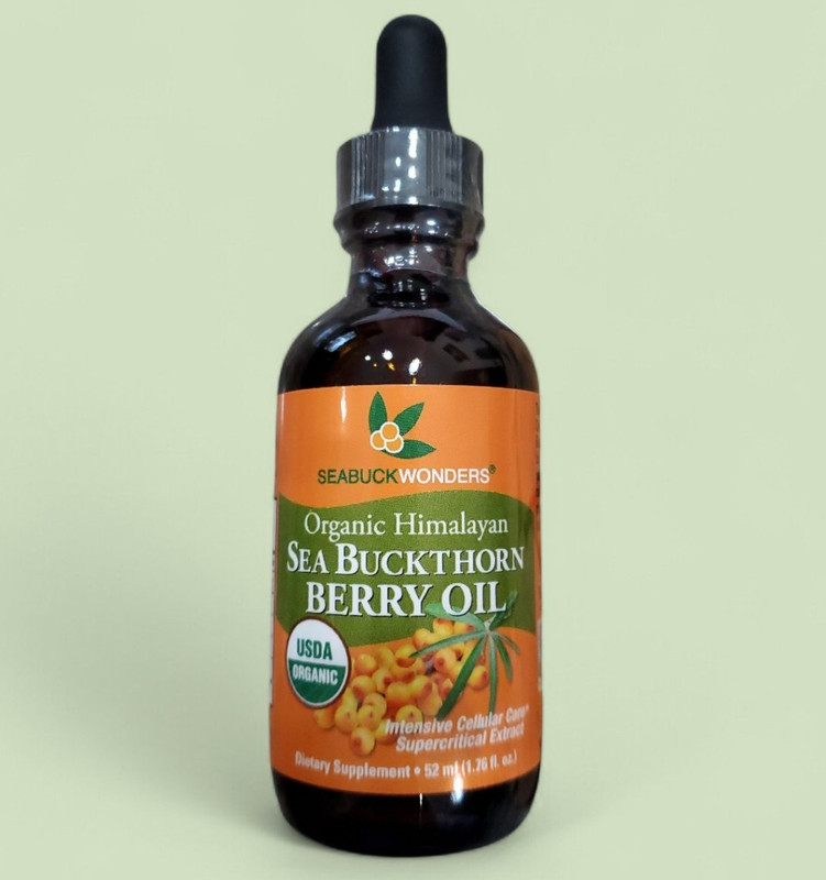 1.76 oz Seabuck Wonders Organic Himalayan Sea Buckthorn Berry Oil Exp. 03/2026 gallery