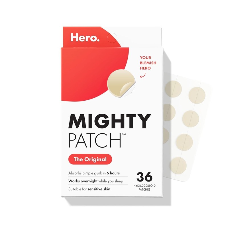 Mighty Patch Original by Hero Cosmetics is a hydrocolloid acne treatme
