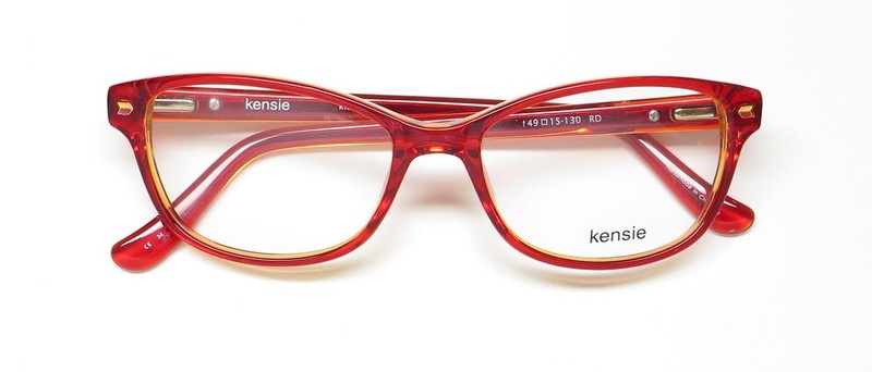 NEW KENSIE KISS EYEGLASSES FULL-RIM RED CAT EYE 49-15-130 RD PLASTIC WOMENS gallery