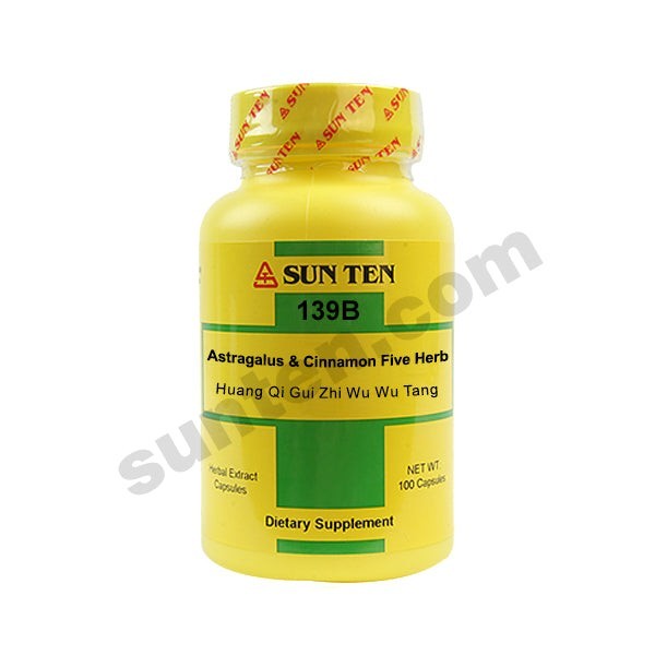 Sun Ten Huang Qi Gui Zhi Wu Wu Tang 139B 100 Capsules MFG 07/2023 New Sealed