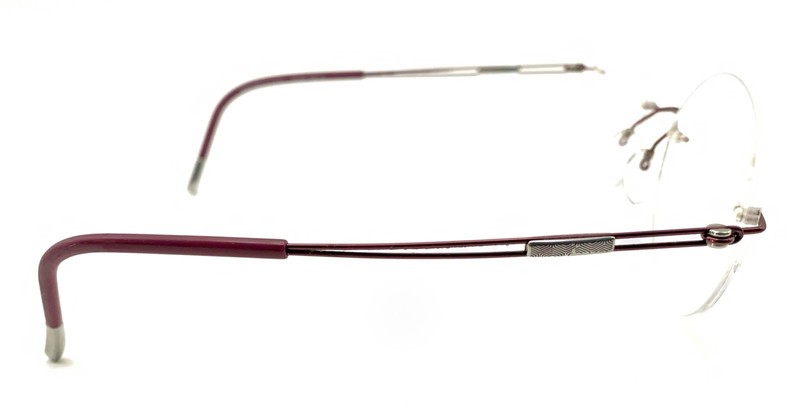 Silhouette 5521 70 4040 Titanium Red Rimless Eyeglasses Frames 19 140 Austria gallery