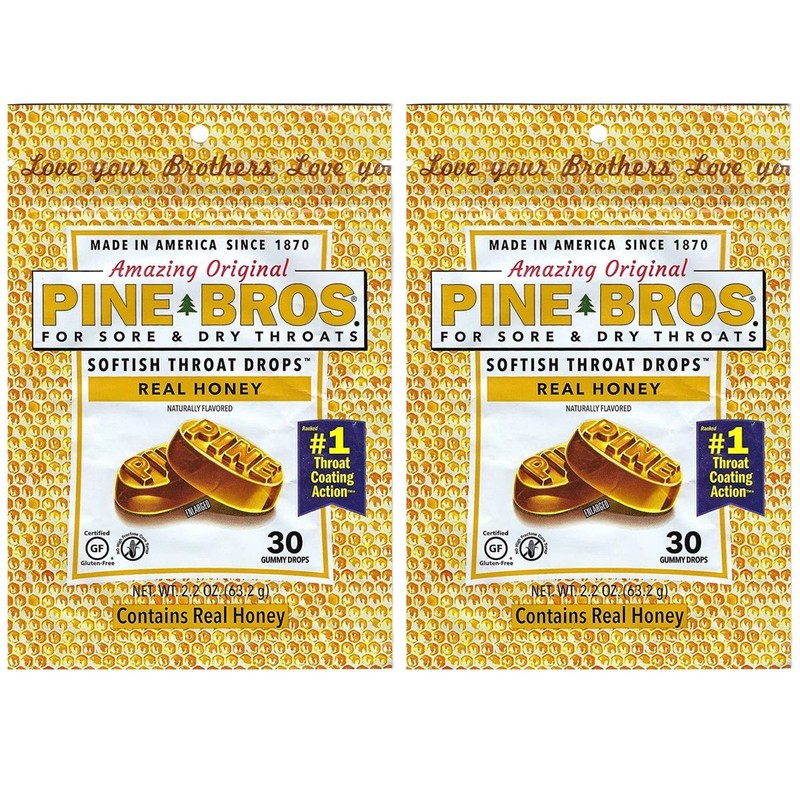 Pine Bros. Honey Softish Throat Drops (30ct. – 2 Pack)