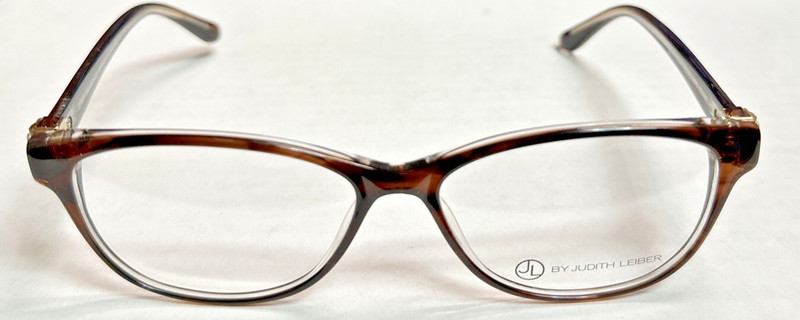 Judith Leiber JL 3001 Mocha Crystal Women’s Plastic Eyeglasses Frames 54-14-135