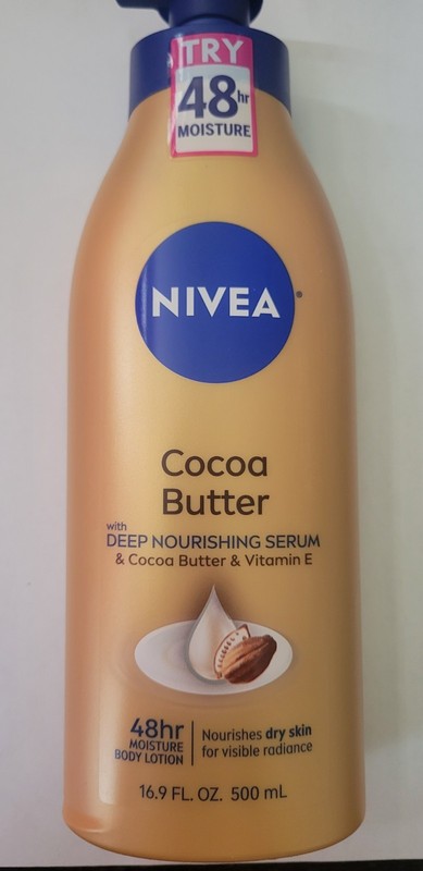 NIVEA COCOA BUTTER 48 HR MOISTURE BODY LOTION 16 9 oz *BRAND NEW *