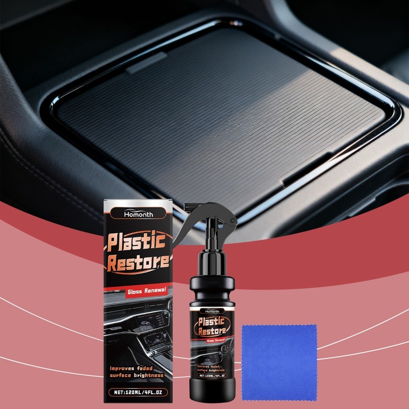 Car Plastic Restorer for Interior & Exterior Dashboard Bumper Trim Renew Shine gallery