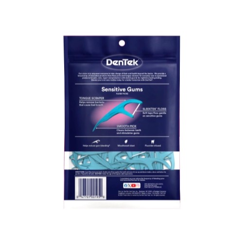 DenTek Comfort Clean Floss Picks For Tight Teeth & Sensitive Gums 150 Count Ea gallery
