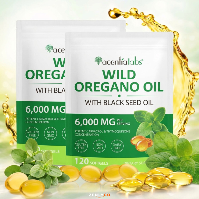Resilia Oil Of Oregano With Black Seed Oil 6,000MG (2 Pack)