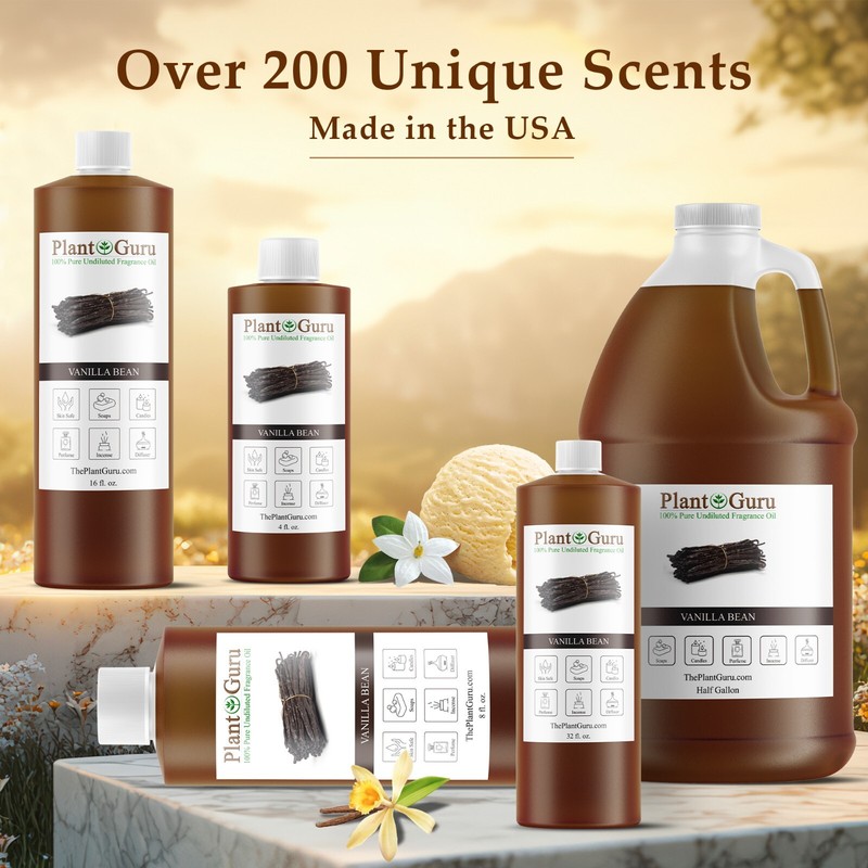Vanilla Bean Fragrance Oil For Candle, Soap Making, Diffuser and Burners gallery