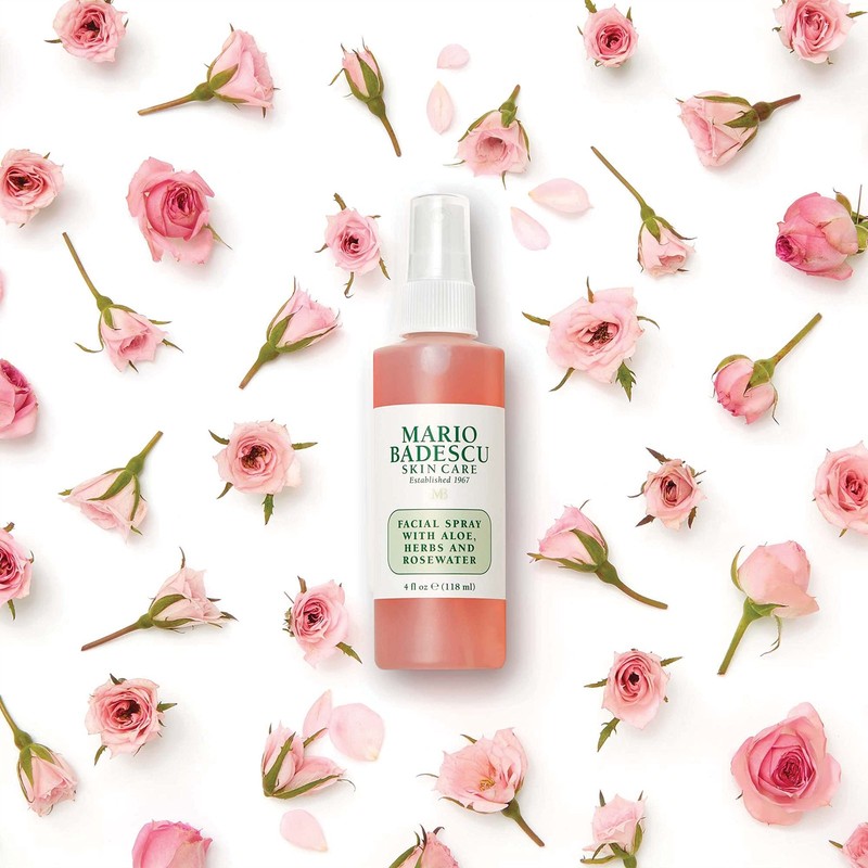 Facial Spray Aloe Herbs Rose Water 4 FL OZ & 2 FL OZ Combo Hydrates Rejuvenates gallery