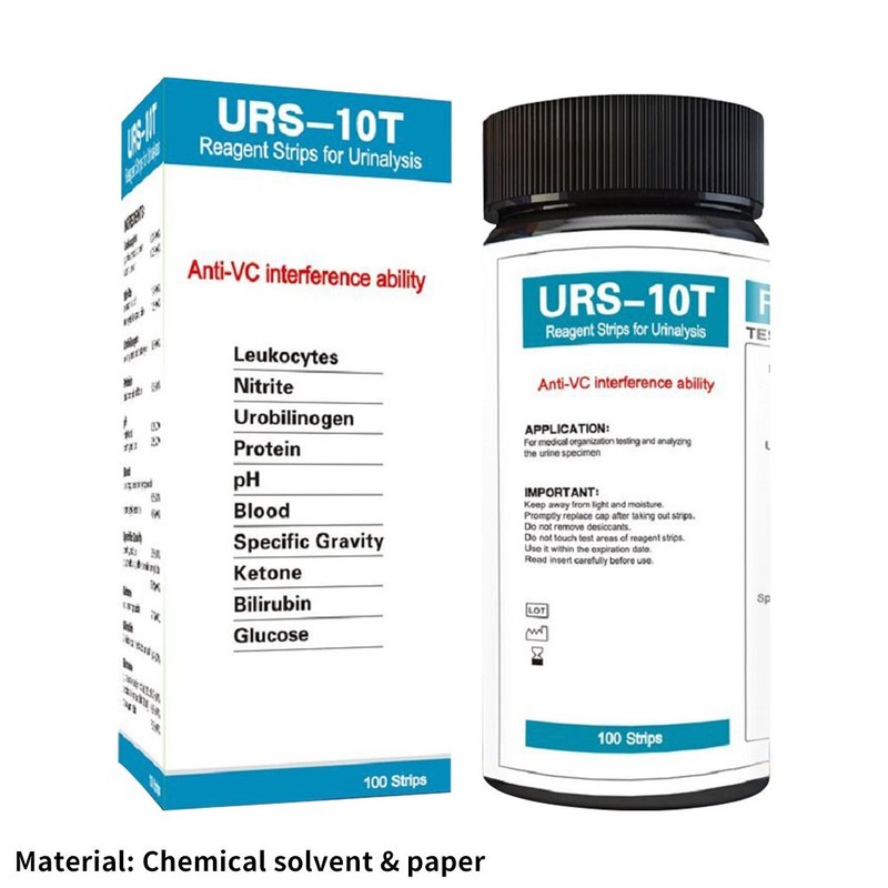 100-500 Strips URS-10T Reagent Urinalysis Strips 10 Parameters Urine Test Set US