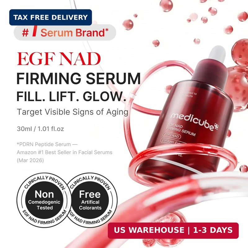 medicube NAD EGF Firming Serum for Face & Neck | Anti-Aging Serum with EGF Pepti gallery