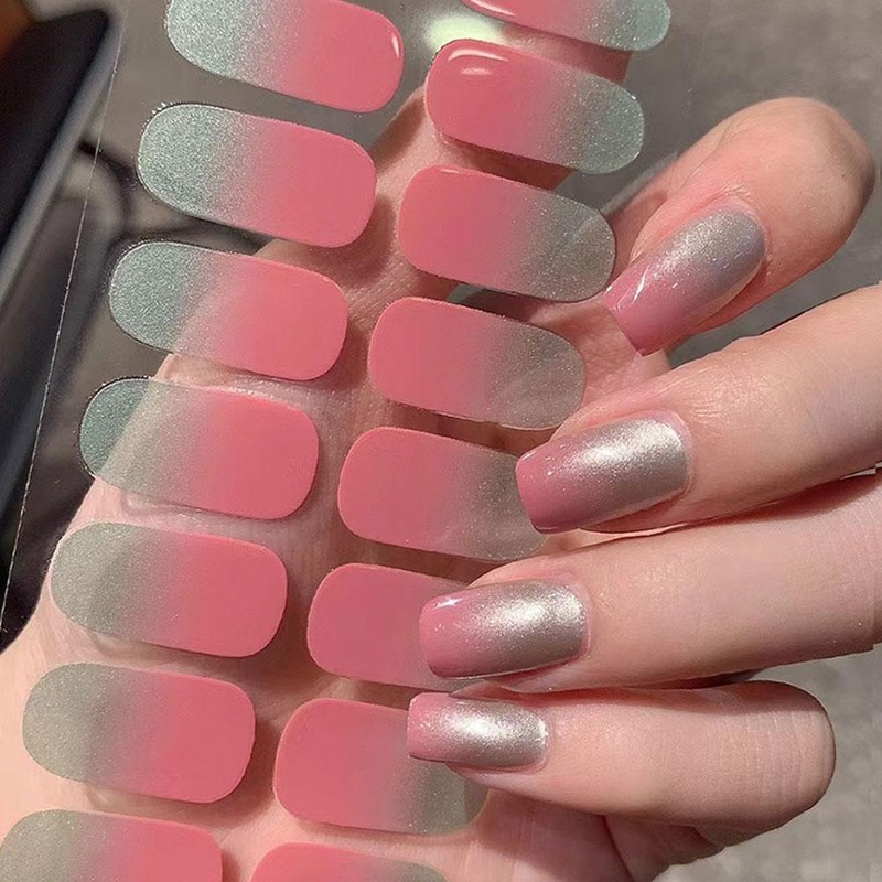 Gradient Nail Patch Spring/Summer Fresh Nail Stickers New D9 H3J7 G4O1 T7B4 C6I3 gallery