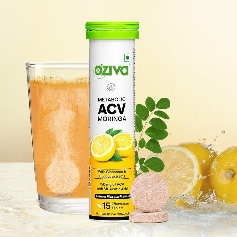 OZiva ACV Moringa Control Cravings Apple Cider Vinegar Cinnamo Guggul Pack of 4 gallery