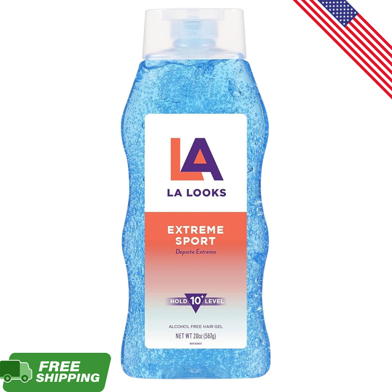 LA Looks Extreme Sport Hair Gel 20oz Hold Humidity Keratin Color Safe