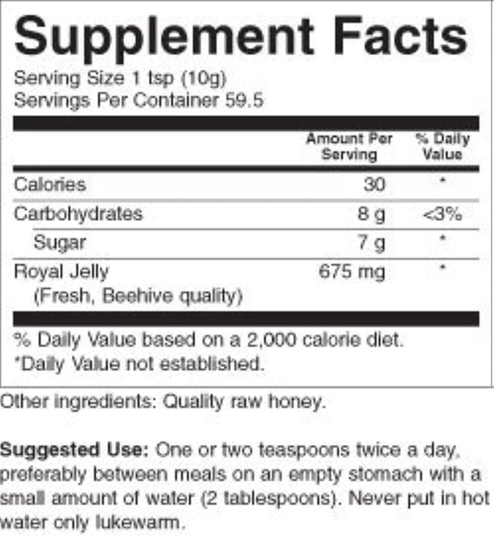 YS Royal Jelly/Honey Bee Royal Jelly In Honey Ultra Strength, 21 oz gel gallery