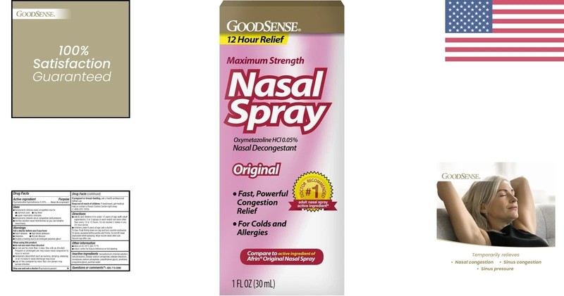 Oxymetazoline Hydrochloride Nasal Spray - Maximum Strength, 1 Oz for Fast Relief gallery