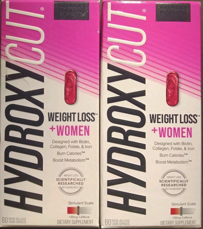 2 HYDROXYCUT WEIGHT LOSS + WOMEN COLLAGEN BIOTIN SUPPLEMENT 60 X2 120 CAPSULES!!
