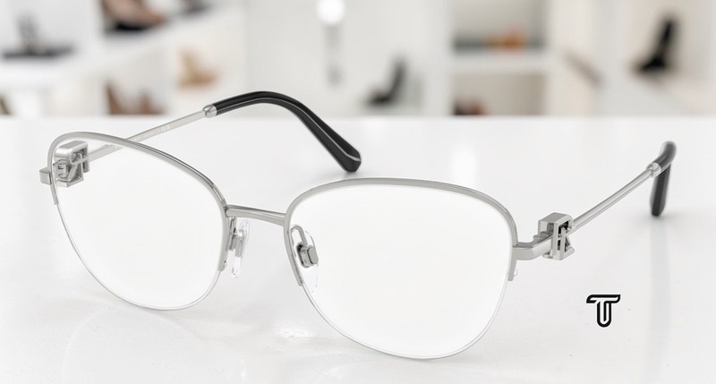 RALPH LAUREN RL5129 9001 Shiny Silver Demo Lens 54 mm Women’s Eyeglasses