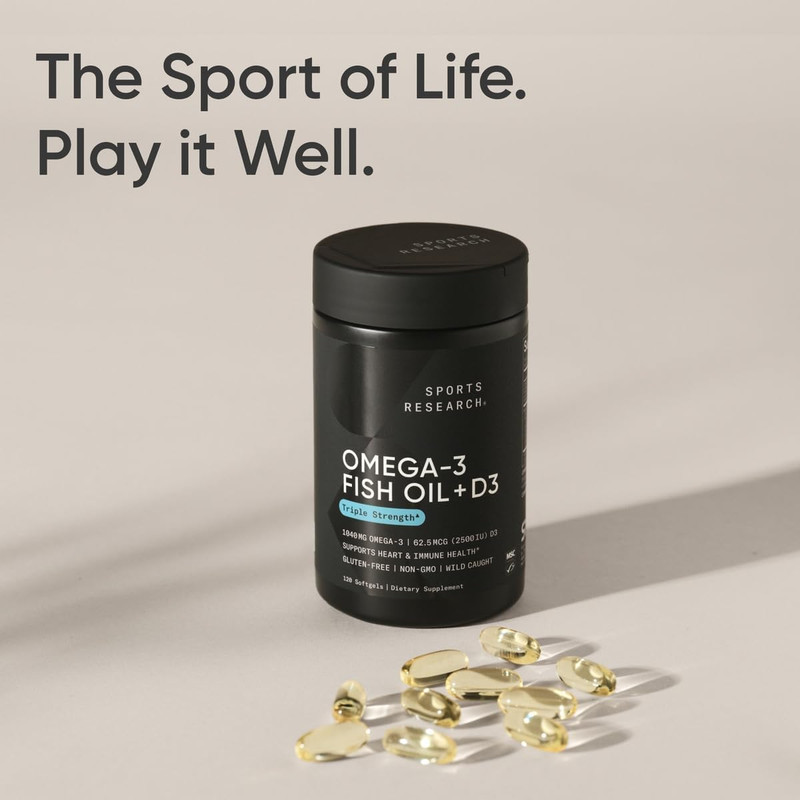 Triple Strength 1040Mg Omega-3 from Wild Alaska Pollock with Vitamin D3 2500I... gallery