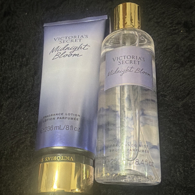 Victoria’s Secret Midnight Bloom Fragrance Mist + Lotion Set 8.4 fl oz & 8 oz