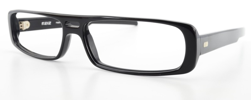 REIZ Glasses Frame A8 Col 17 Square Rectangle Flat Black Optic Acetat Germany