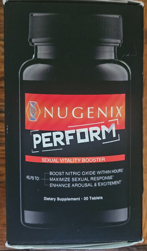 Nugenix Perform, Nitric Oxide and Vitality Booster for Men – 30ct Exp 09/2027