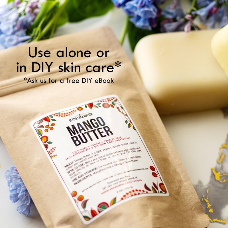 Raw Mango Butter - 100% Natural Skin and Hair Moisturizer - Use with Shea in ... gallery