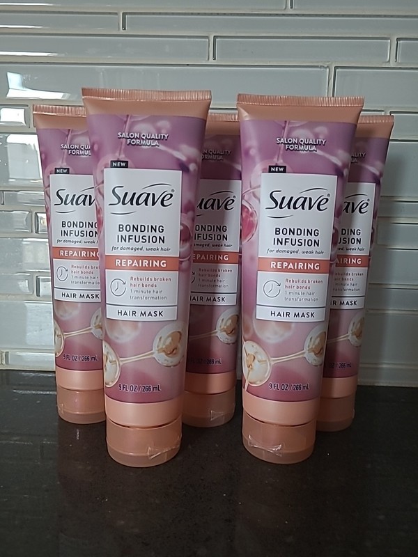 5 X Suave Bonding Infusion Repairing Hair Mask Salon Quality 9 fl oz NEW!