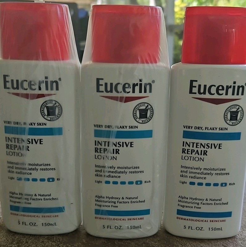 Eucerin Intensive Repair Lotion for Very Dry Skin, Fragrance-Free 5 fl oz Lot 3