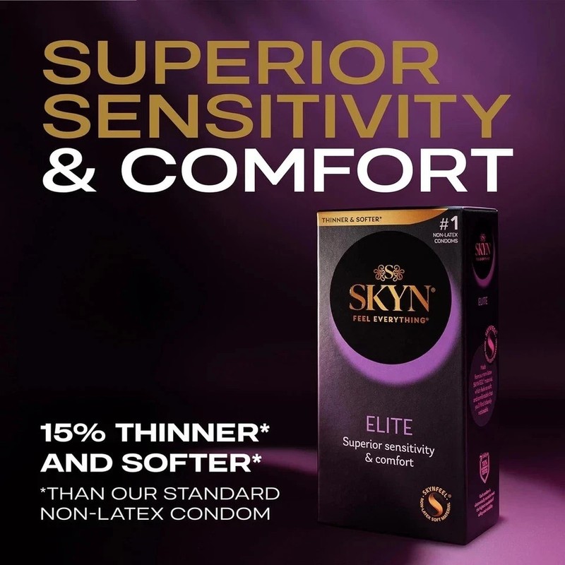 SKYN Elite Non-Latex Lubricated Condoms, 36 Count gallery
