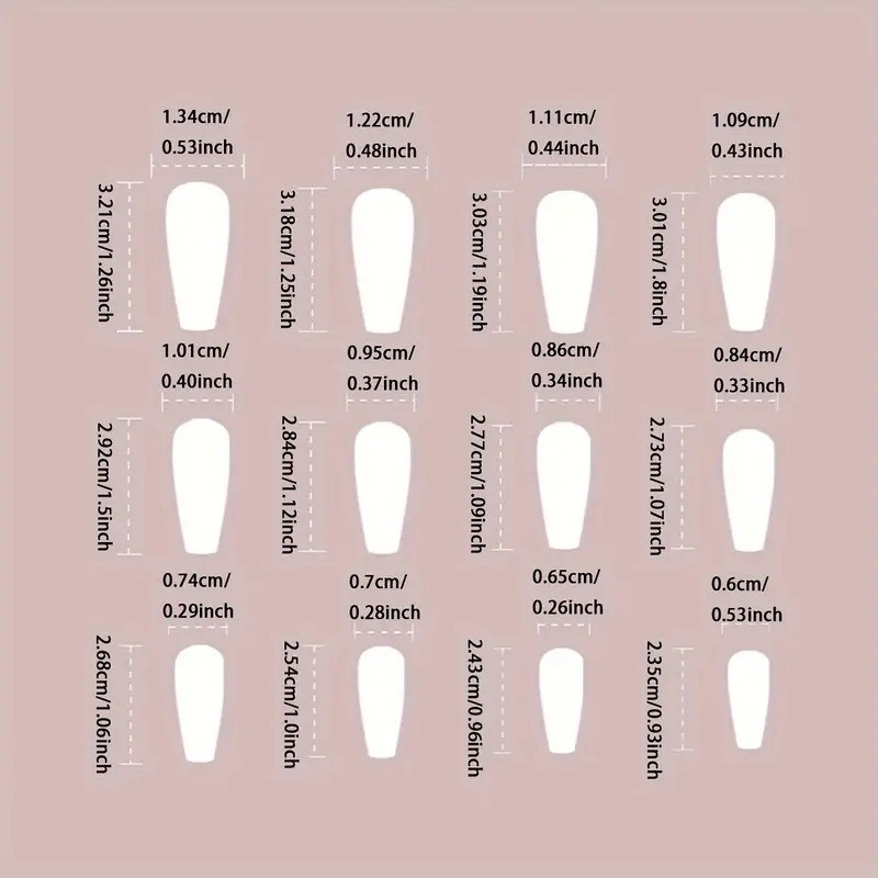 48Pcs-Summer Hand & Toe Coffin Nails Blue Wave 3D Flower Rhinestone Press on Set gallery