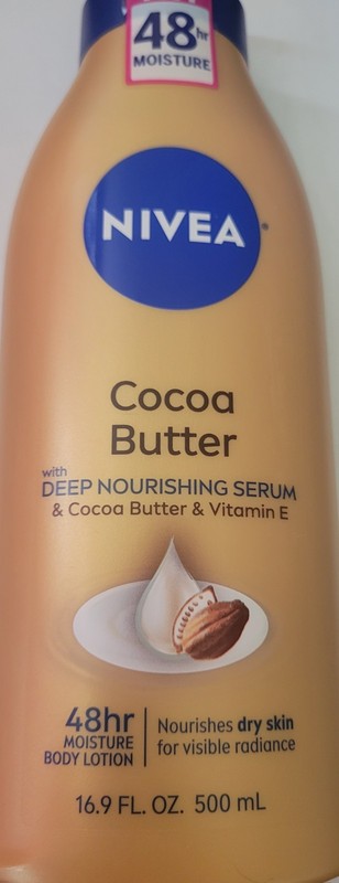 NIVEA COCOA BUTTER 48 HR MOISTURE BODY LOTION 16 9 oz *BRAND NEW * gallery