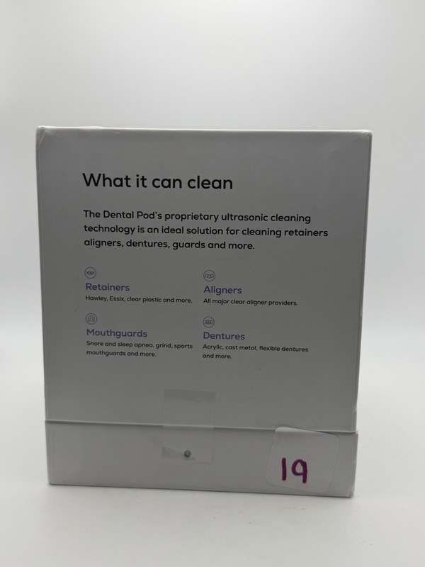 Zima Dental Pod Oral Appliance Ultrasonic Cleaner for Retainer, Denture, Aligner gallery