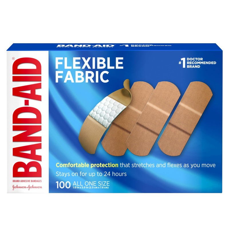 Brand Flexible Fabric Sterile Adhesive Bandages, Comfortable Cushioned Wound Ca