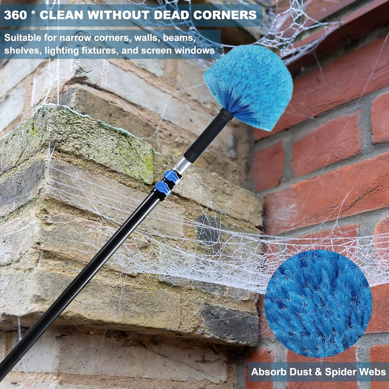 Cobweb Duster Head Brush-Twist-On Spider Web Brush for Outdoor & Indoor Web Clea gallery