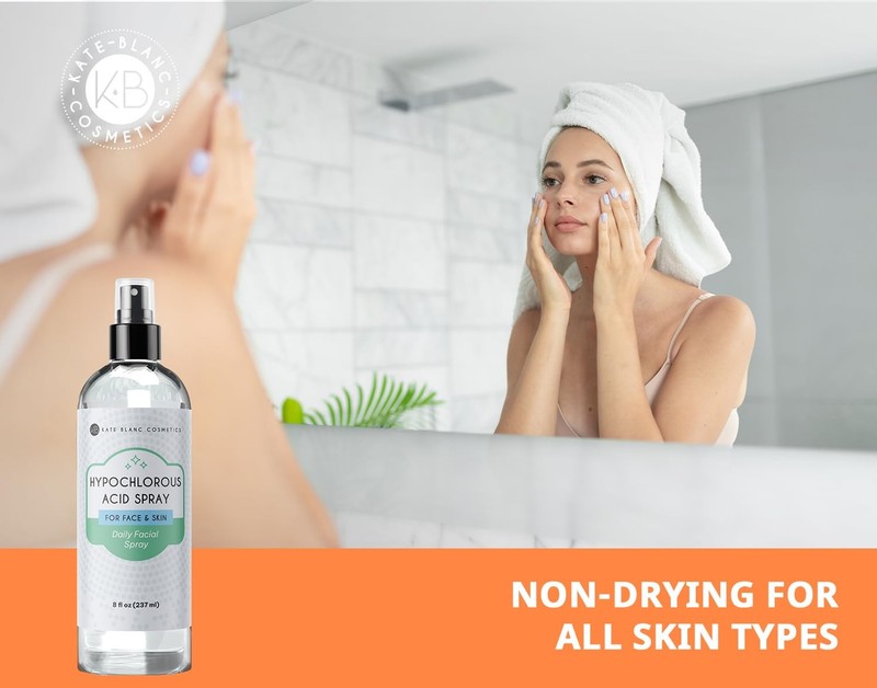 Hypochlorous Acid Spray for Face and Skin. Gentle Facial Cleanser for Acne-Prone gallery