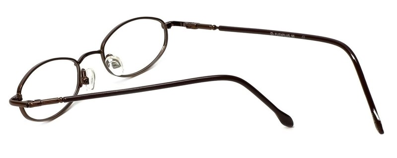 KIDS SMALL Flex Plus by Vivid Designer Reading Glasses Model 96 Shiny-Brown 43mm gallery