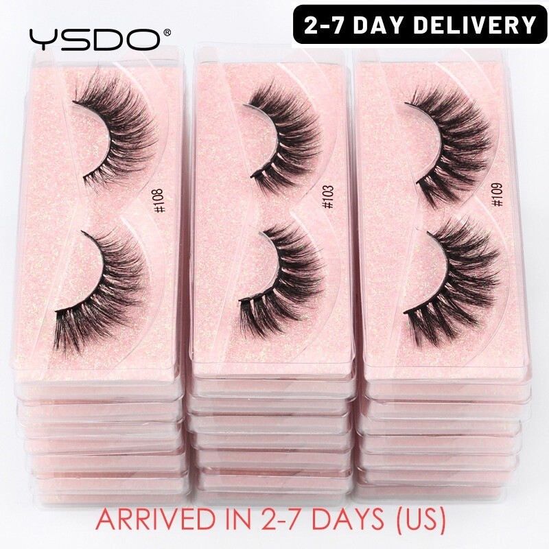 YSDO Eyelashes Wholesale 10/20/50/100 PCS 3d Mink Eyelashes Natural Mink Lashes