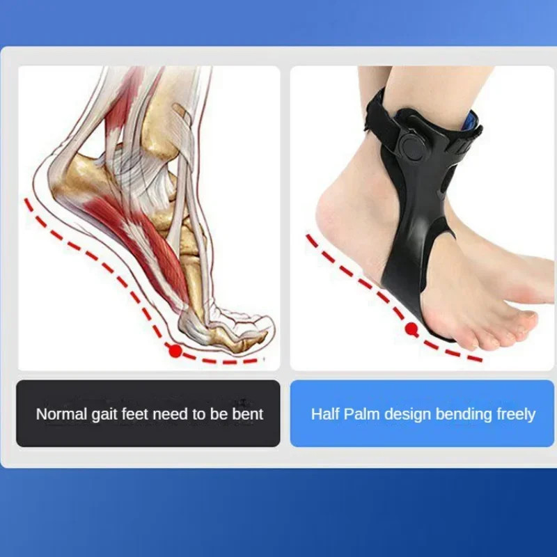 Drop Foot Brace Orthosis Ankle Support With Comfortable Inflatable Airbag US gallery