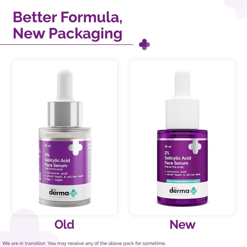 The Derma Co 2% Salicylic Acid Face Serum 10ml Reduces acne & blackheads gallery