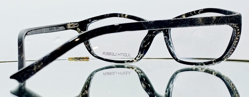 Originale JUDITH LEIBER JL1177 01 Eyeglasses BLACK New Plastic 55-16-135 Japan gallery