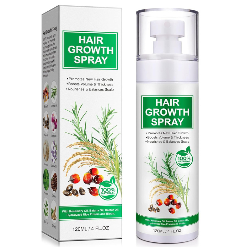 Hair Growth Serum Spray, Natural Hair Growth Spray With Biotin, Batana, Rosemary