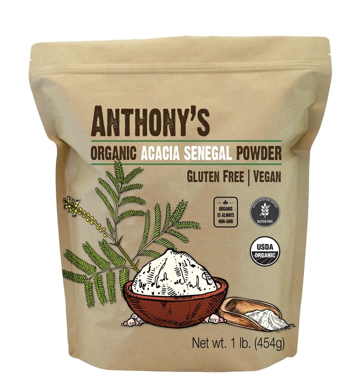 Anthony’s Organic Acacia Senegal Powder, 1 lb, Batch 16 Ounce (Pack of 1)