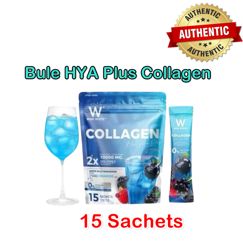 WINK WHITE Collagen Blue HYA Plus Powder 2X Collagen Nourish Brighten Skin