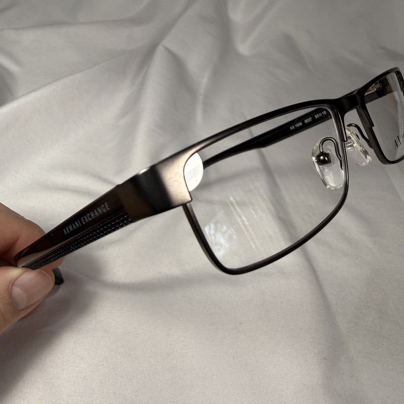 Armani Exchange AX 1009 6037 Gunmetal Black Eyeglass Frames Only 53-16-145 GREAT gallery
